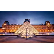 Fényben a Párizsi Louvre selyem tapéta