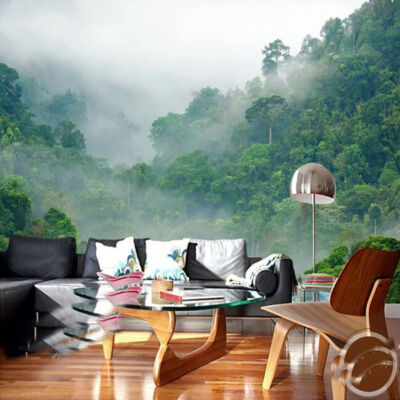 Ködös esőerdő selyem tapéta