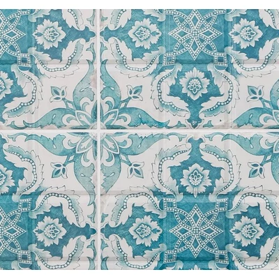 Csempe falpanel (blue square)